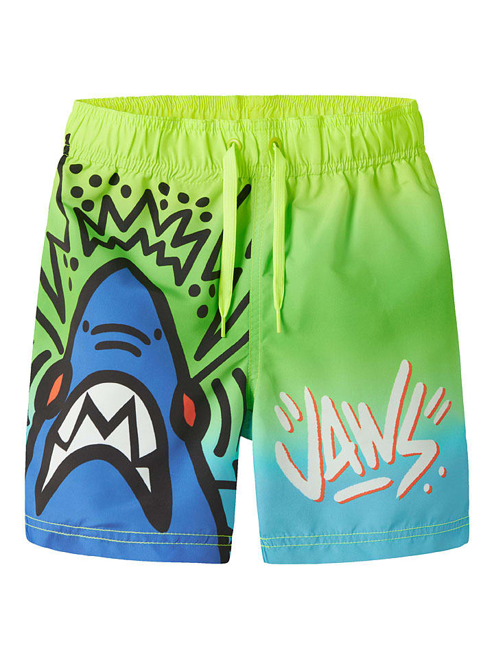 Badeshorts in Grün/ Blau