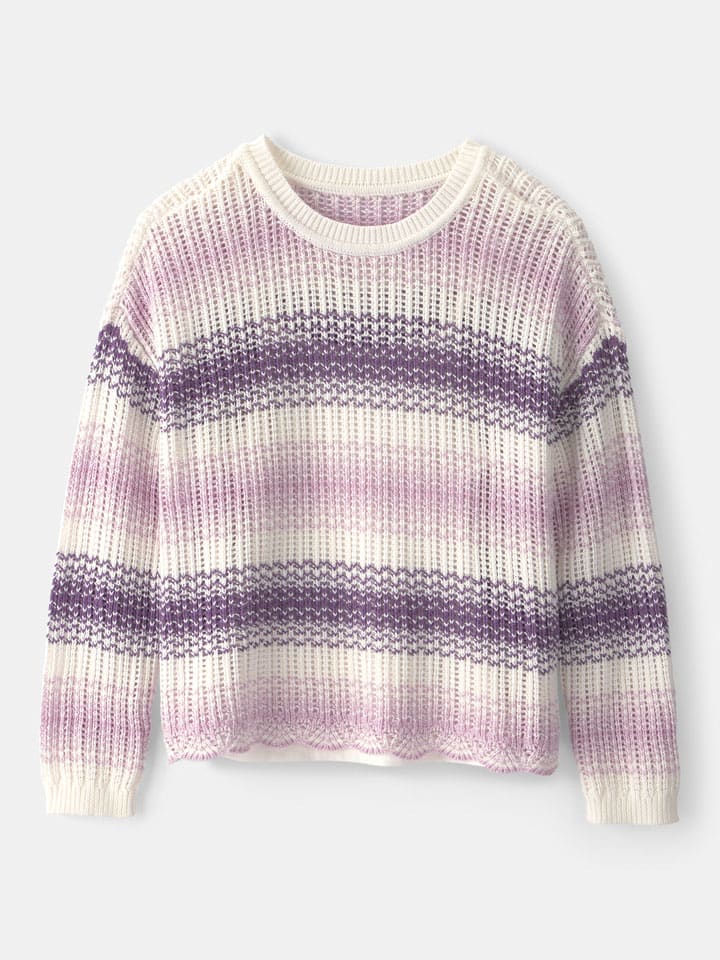 Sweter w kolorze kremowo-fioletowym