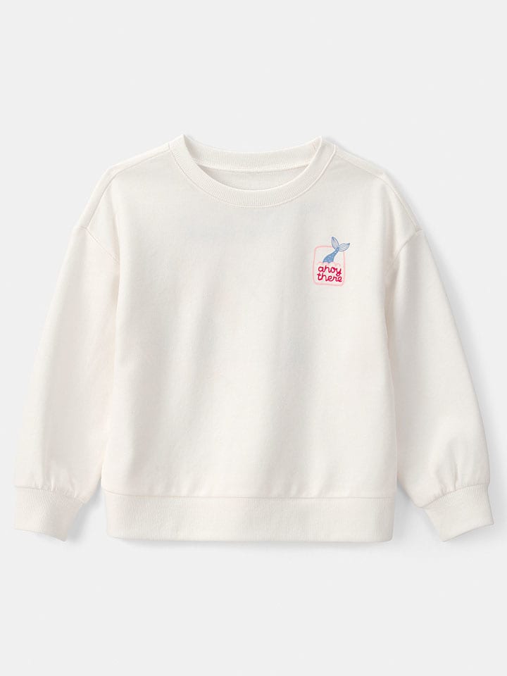 Sweatshirt in Weiß