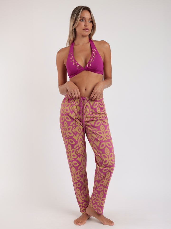 Hose in Pink/ Grün