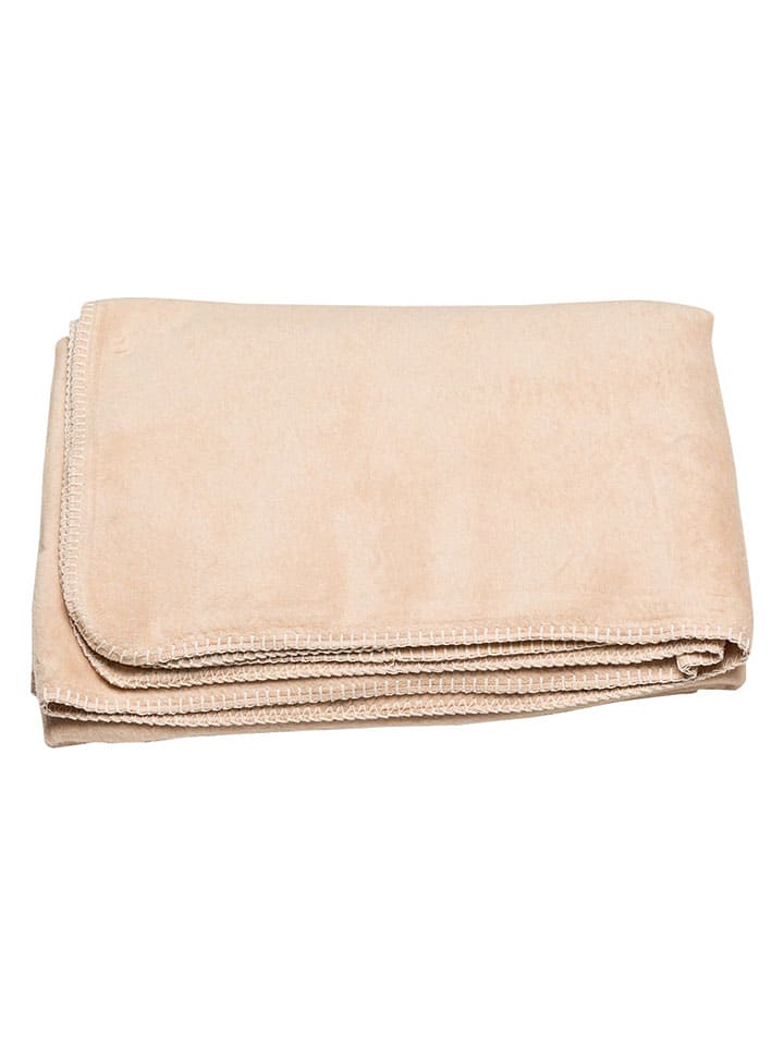 Heim- & Schlafdecke "Prato - Uni" in Beige