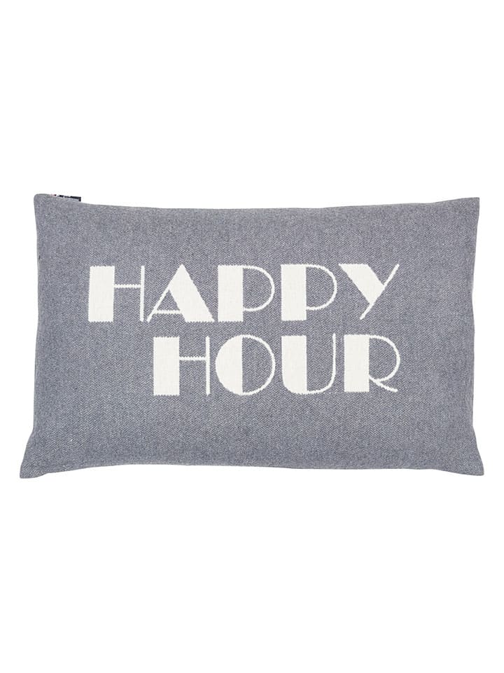 Poszewka "Nova - Happy Hour" w kolorze szaro-białym na poduszkę
