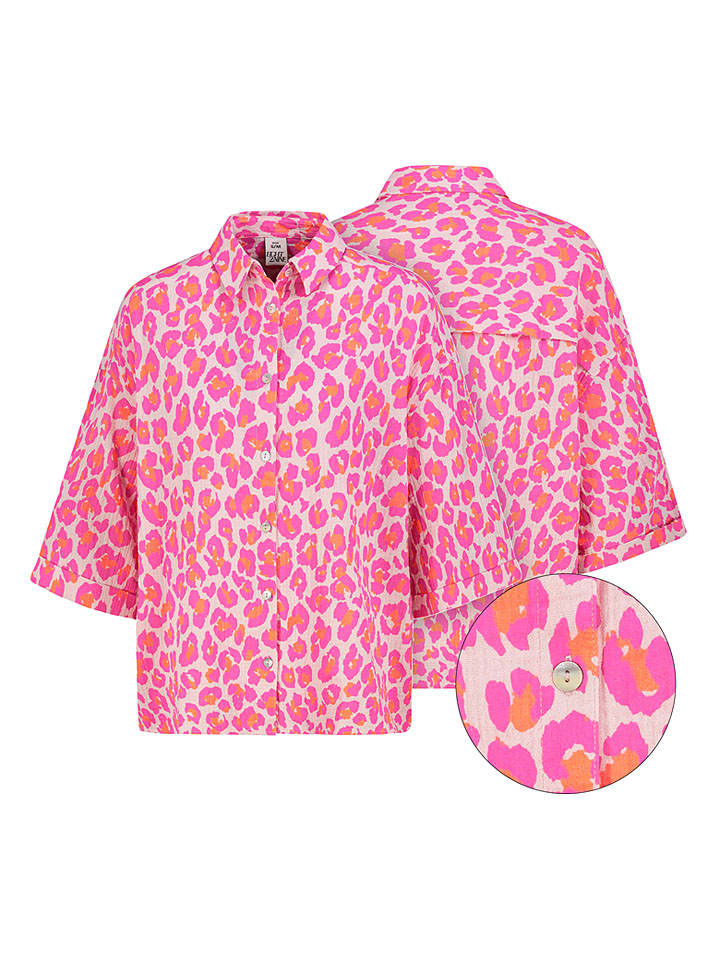 Bluse in Pink/ Rosa/ Orange