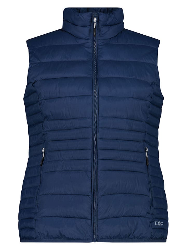 Doorgestikte bodywarmer donkerblauw