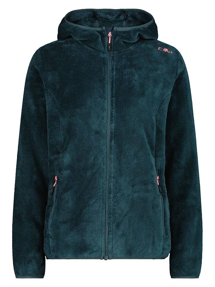 Fleecejacke in Petrol