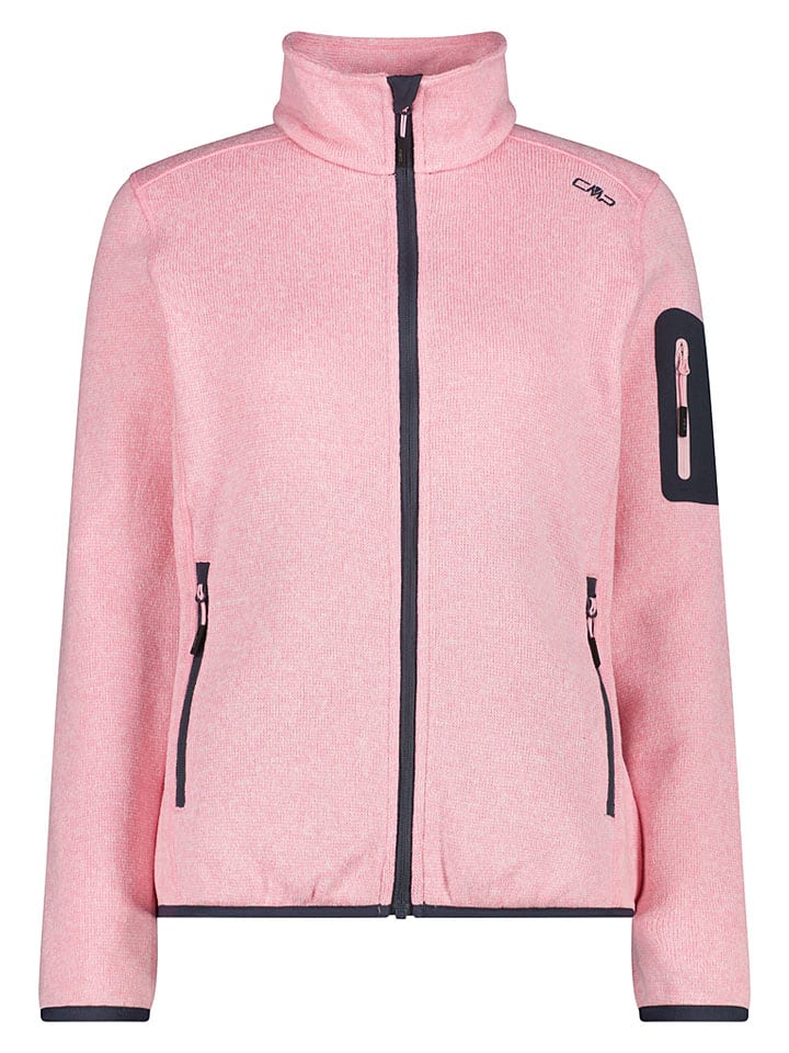 Fleece vest lichtroze