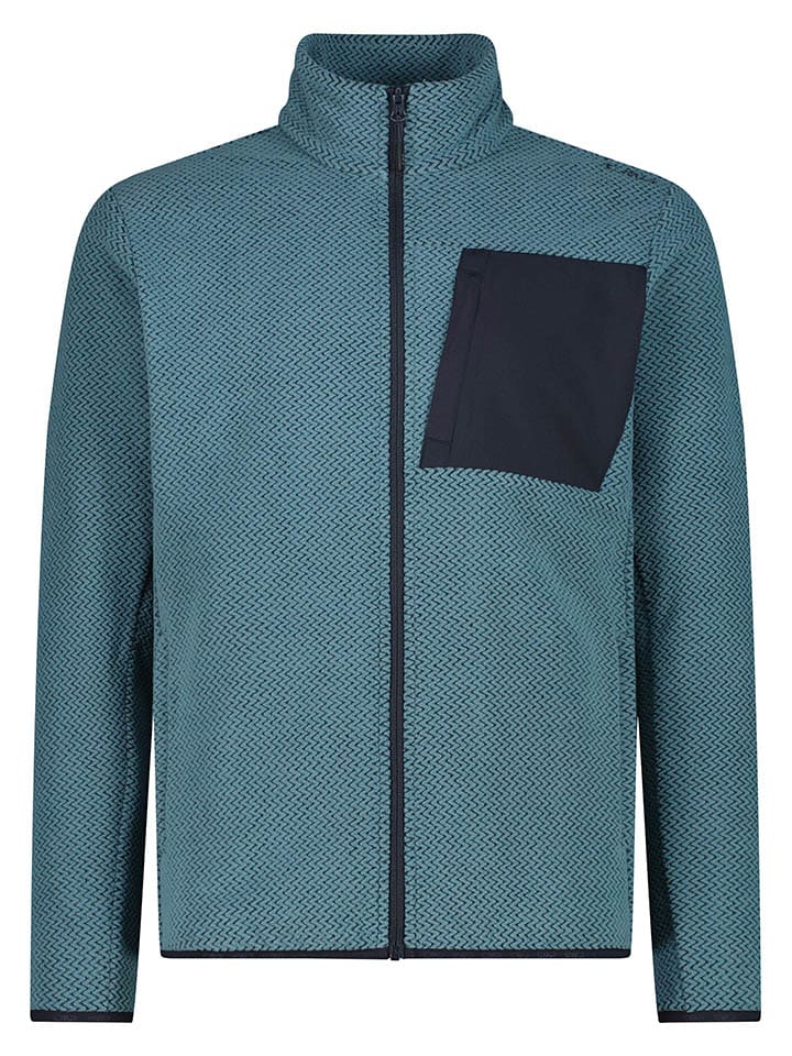 Fleecejacke in Türkis