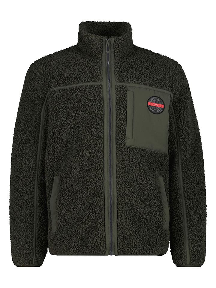 Fleecejacke in Khaki