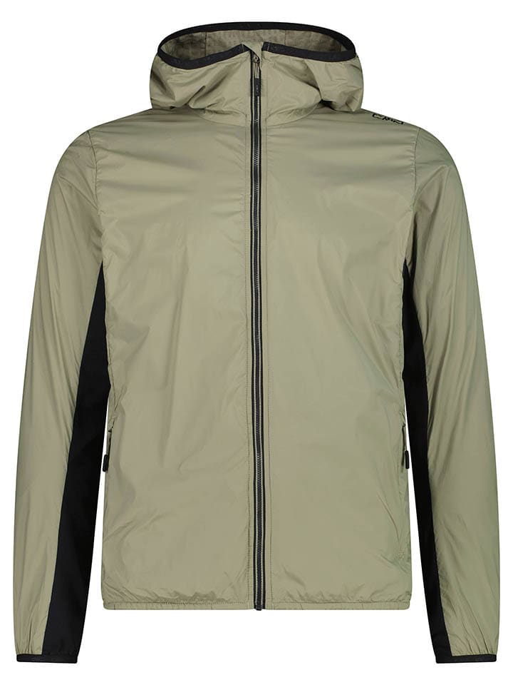 Hybridjacke in Khaki