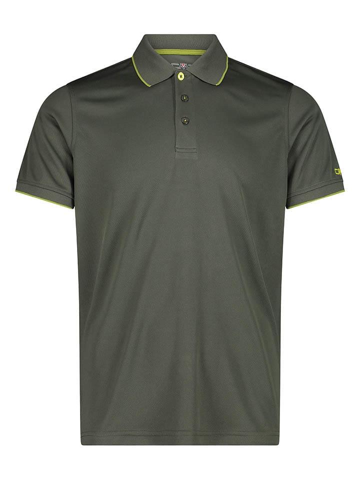 Funkcyjna koszulka polo w kolorze khaki