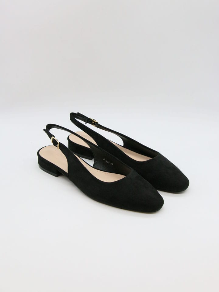 Slingballerinas in Schwarz