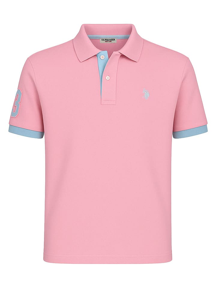 Koszulka polo w kolorze jasnoróżowym