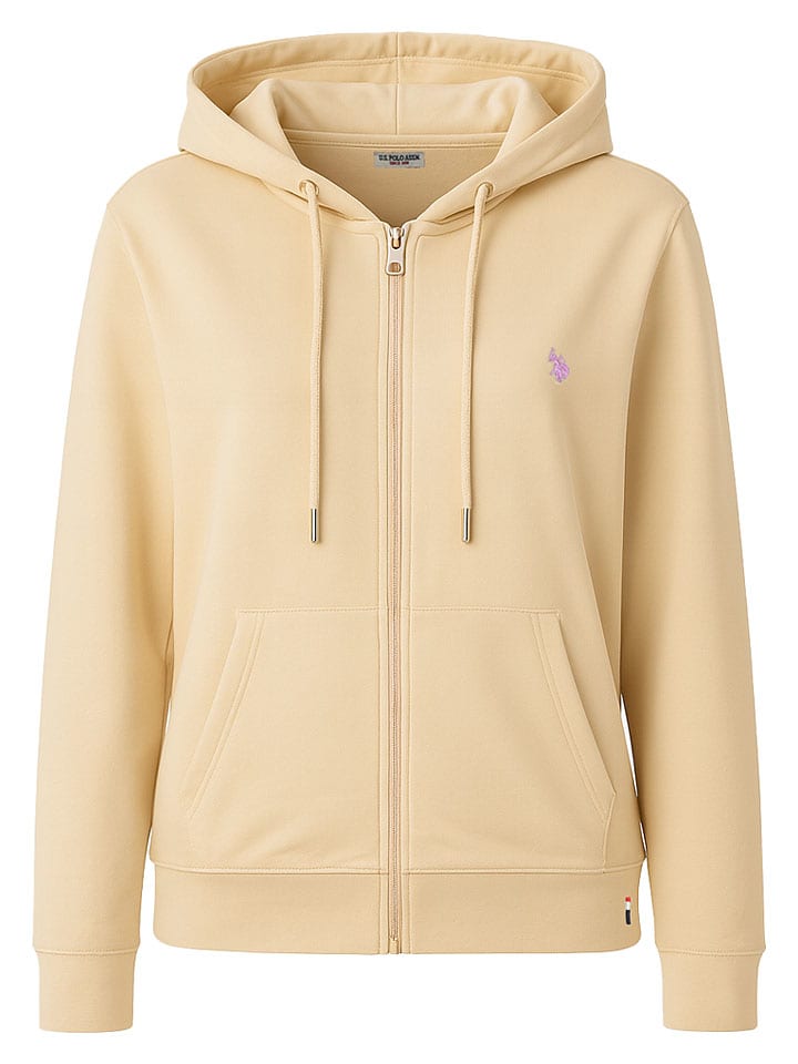 Sweatjacke in Beige