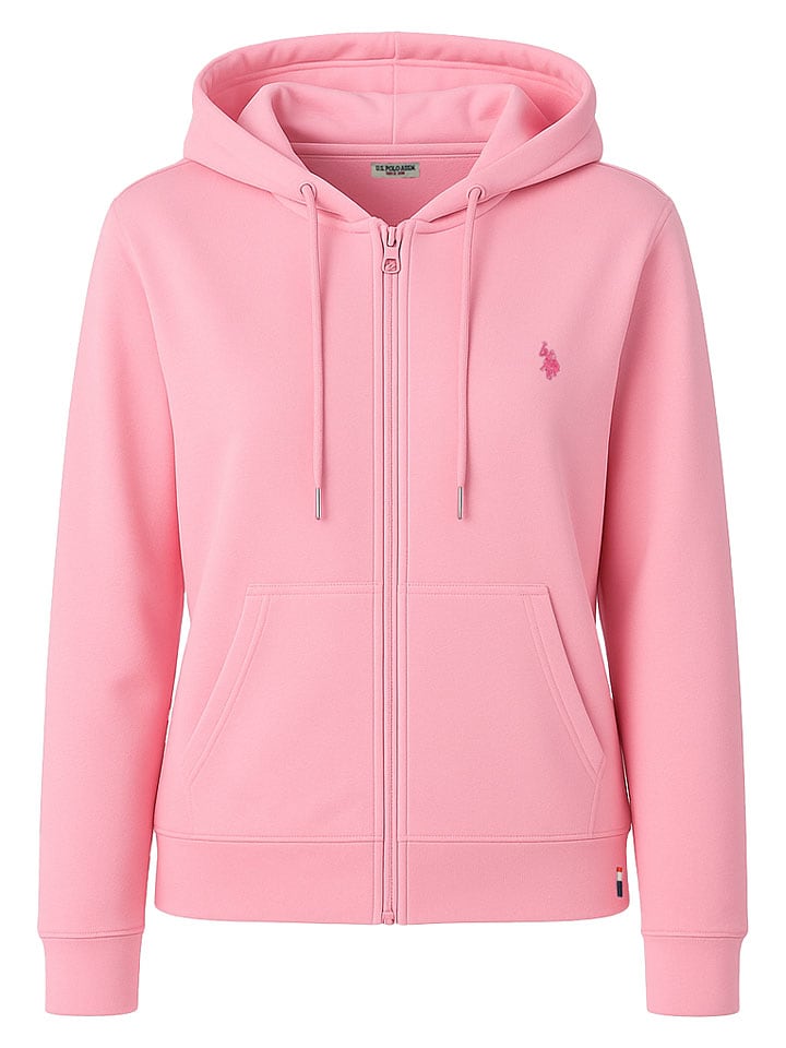 Sweatjacke in Rosa