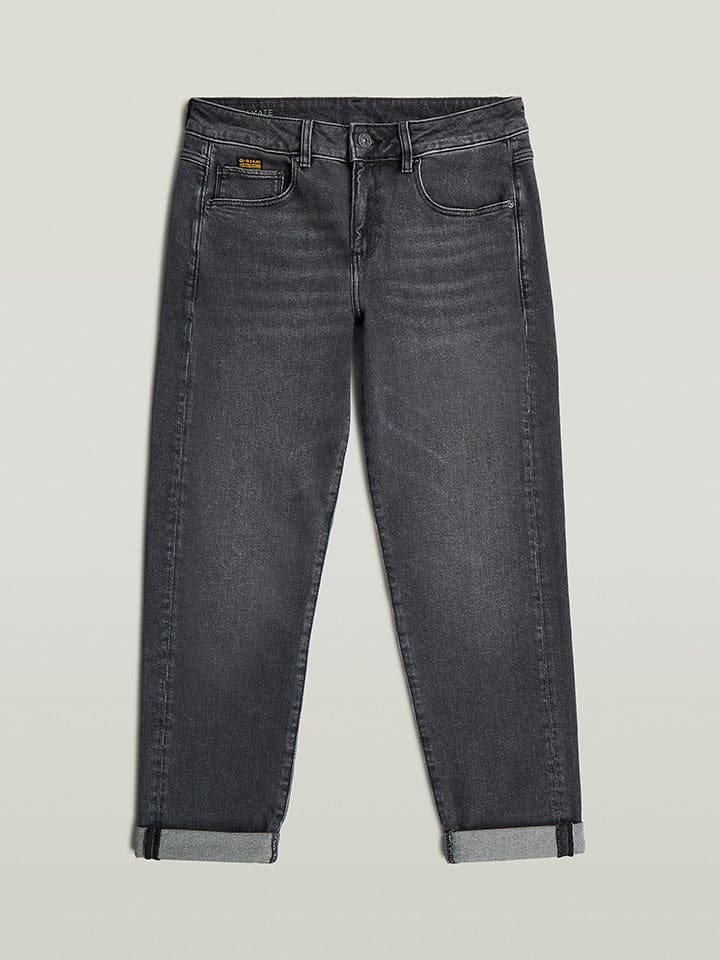 Spijkerbroek - boyfriend fit - antraciet