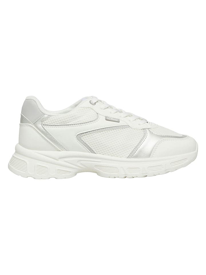 Sneakers wit/zilverkleurig