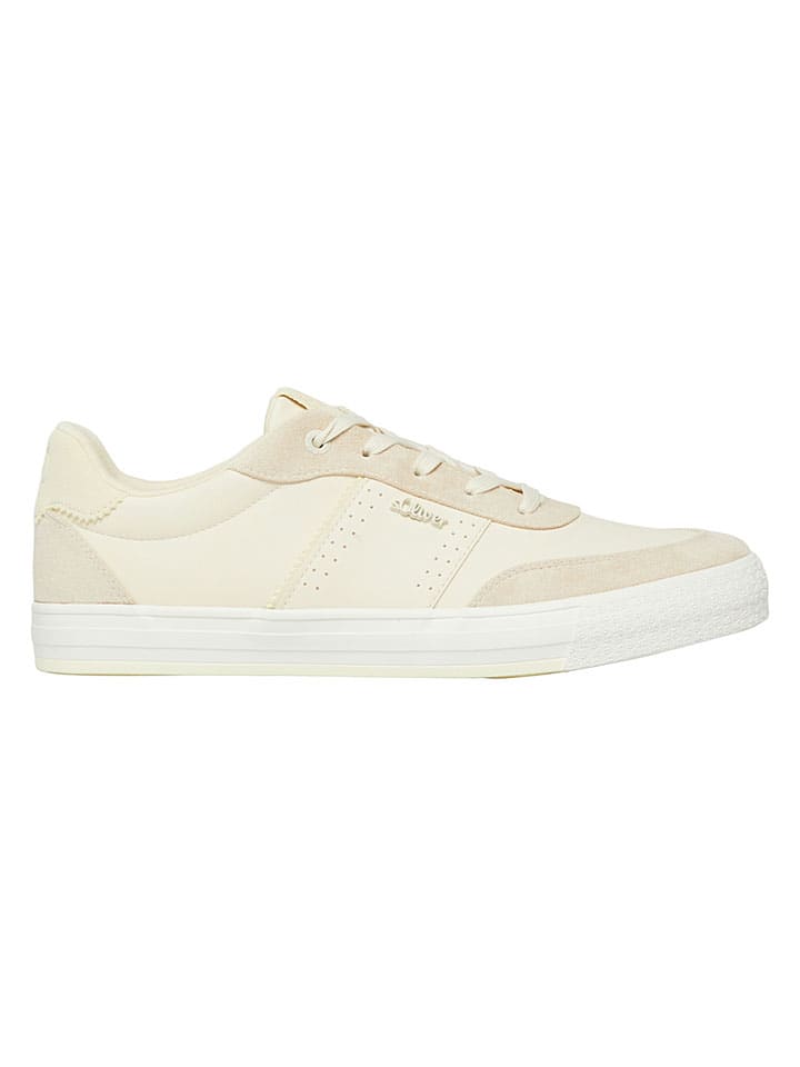 Sneakersy w kolorze kremowym