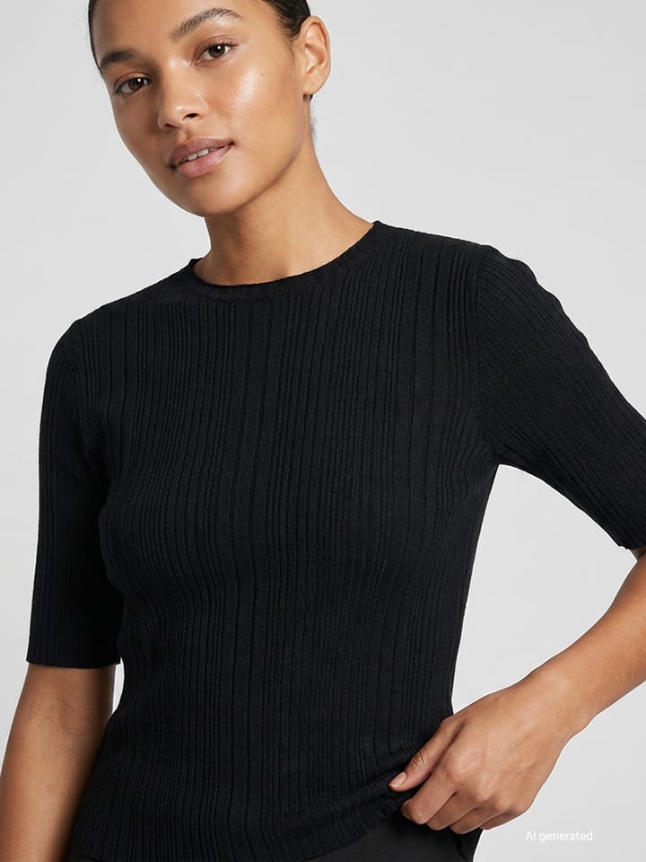 Shirt in Schwarz