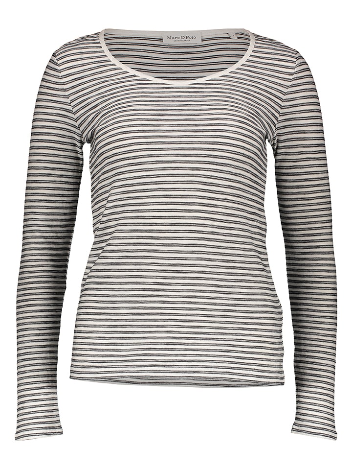 Longsleeve zwart/wit