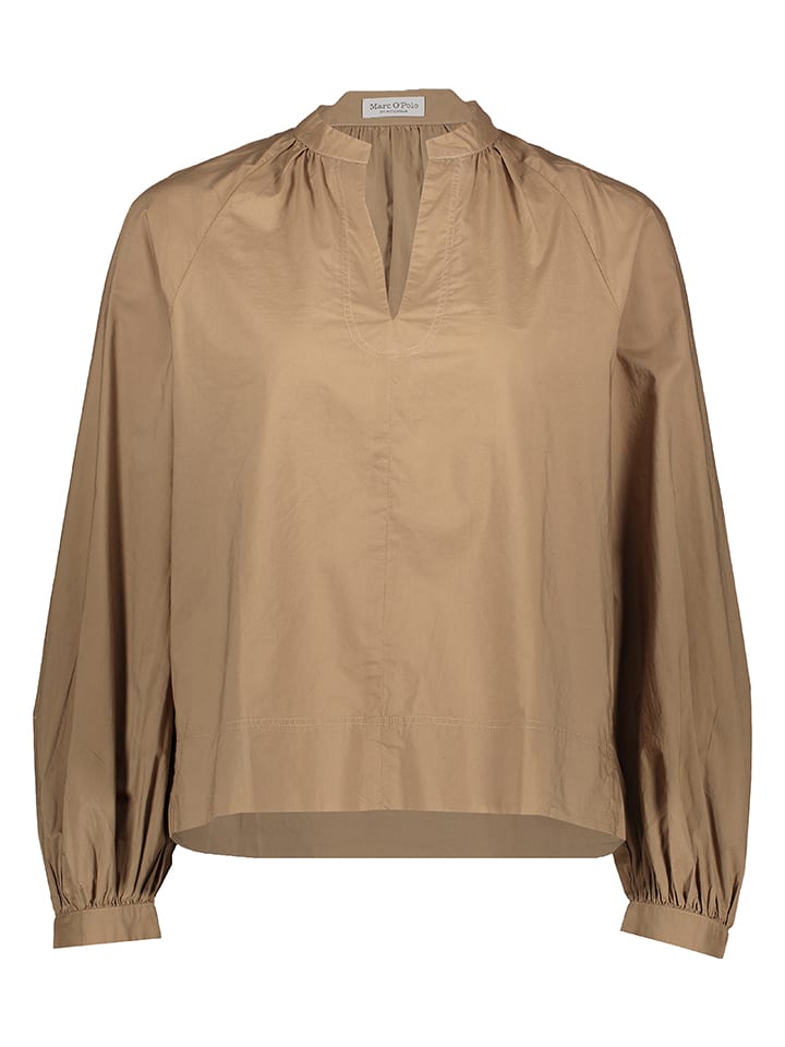 Bluse in Hellbraun