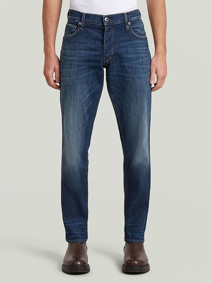 Spijkerbroek - slim fit - donkerblauw