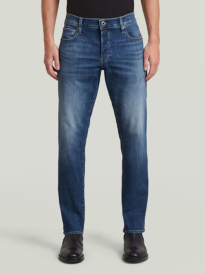 Spijkerbroek - slim fit - donkerblauw