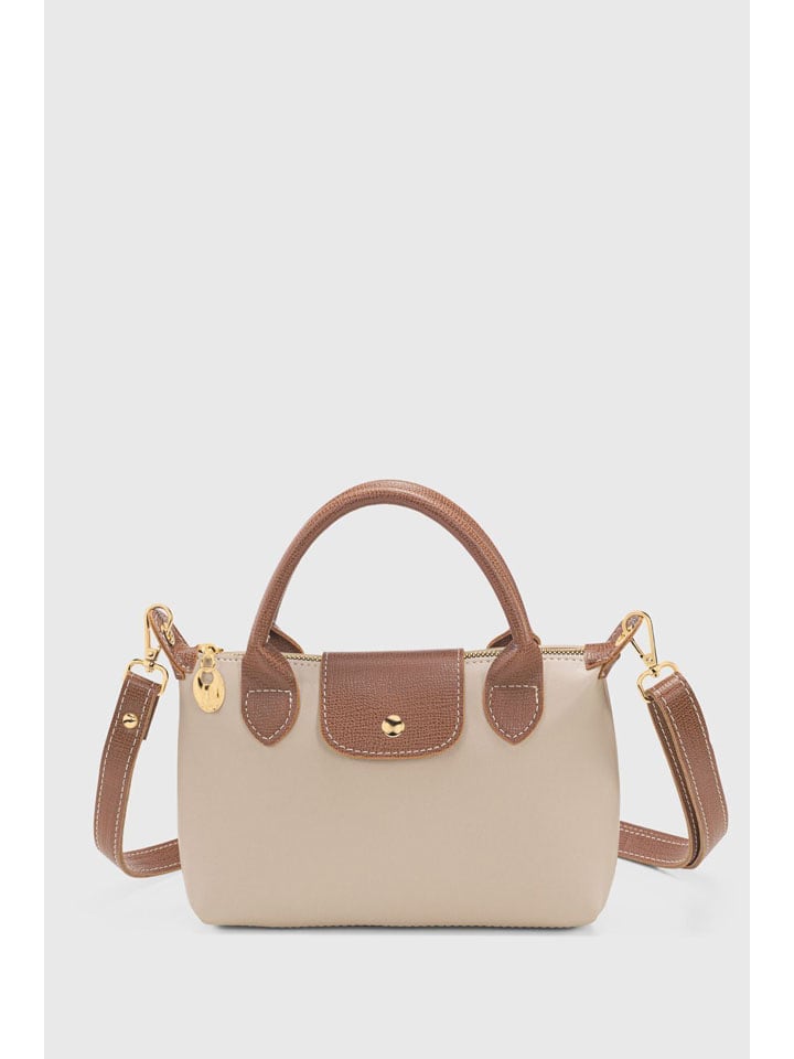 Henkeltasche in Beige - (B)24 x (H)16 cm