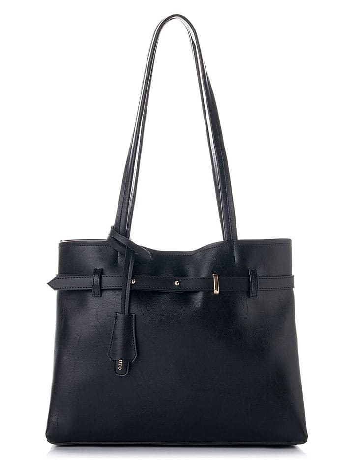 Schoudertas "Catania" zwart - (B)35 x (H)28 x (D)12 cm