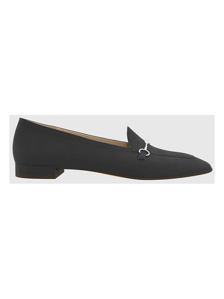 Leren mocassins "Close" antraciet