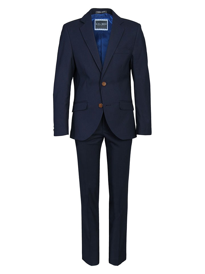 Garnitur - Slim fit - w kolorze granatowym