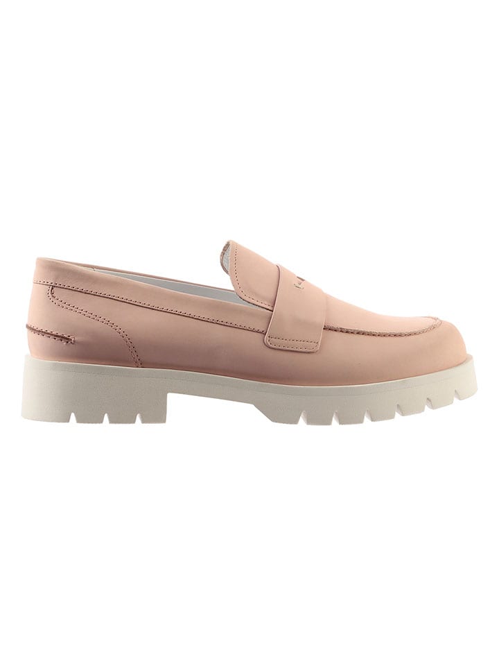 Leder-Mokassins " Bailey" in Rosa