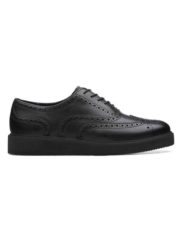 Leder-Schnürschuhe "Glickly Brogue 2" in Schwarz