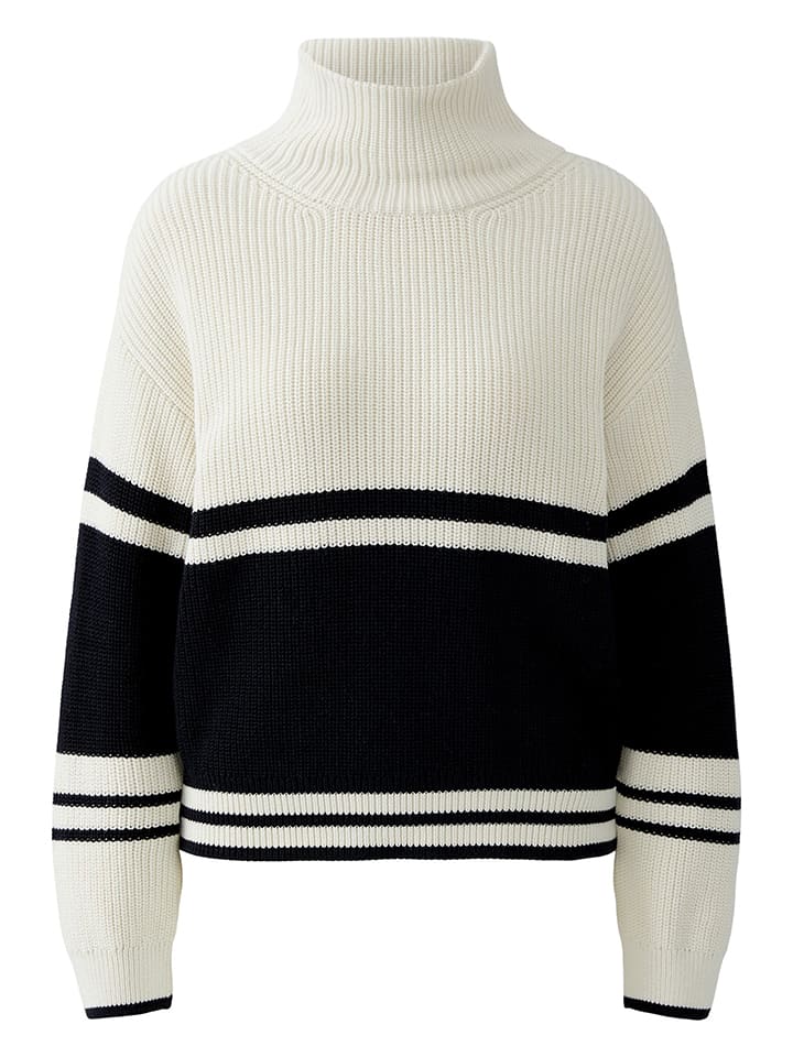 Sweter w kolorze biało-czarnym