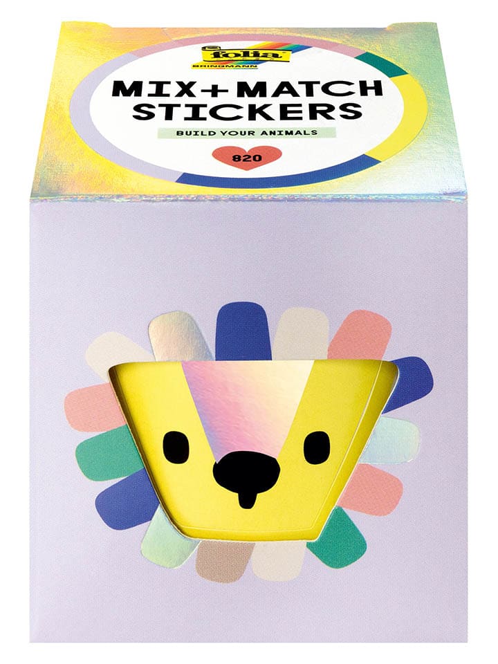 Stickerrolle "Build your animals" - ab 6 Jahren - 3,5 m