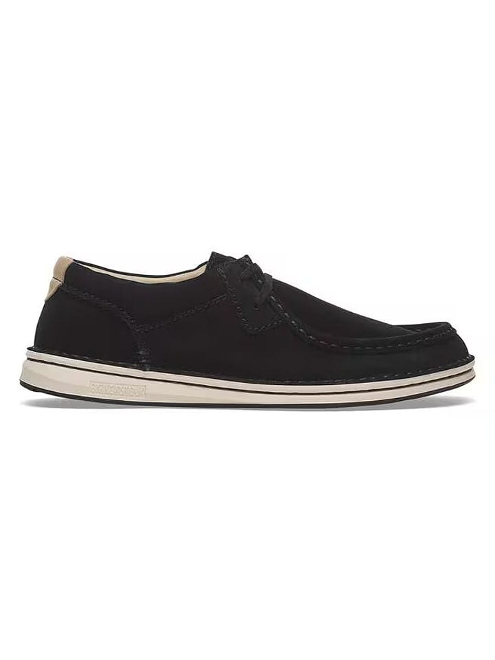 Leder-Schnürschuhe "Pasadena" in Schwarz