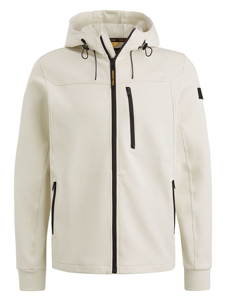 Sweatjacke in Creme