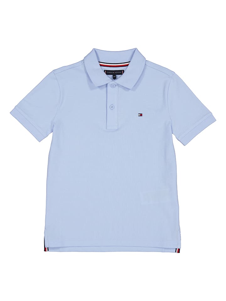 Koszulka polo w kolorze błękitnym