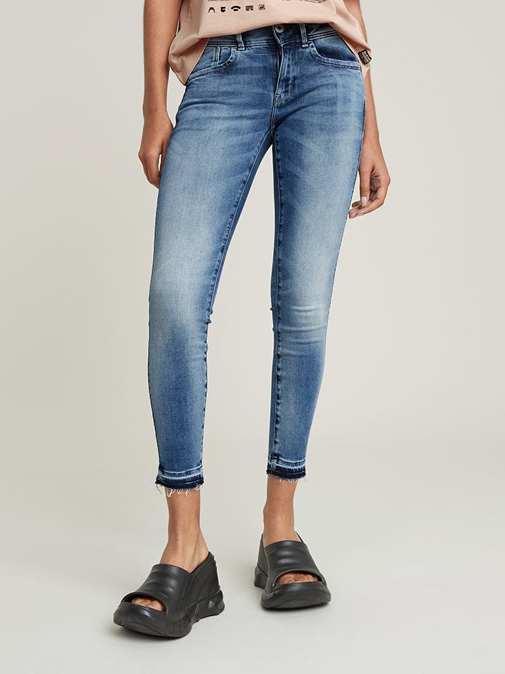 Dżinsy - Skinny fit - w kolorze niebieskim