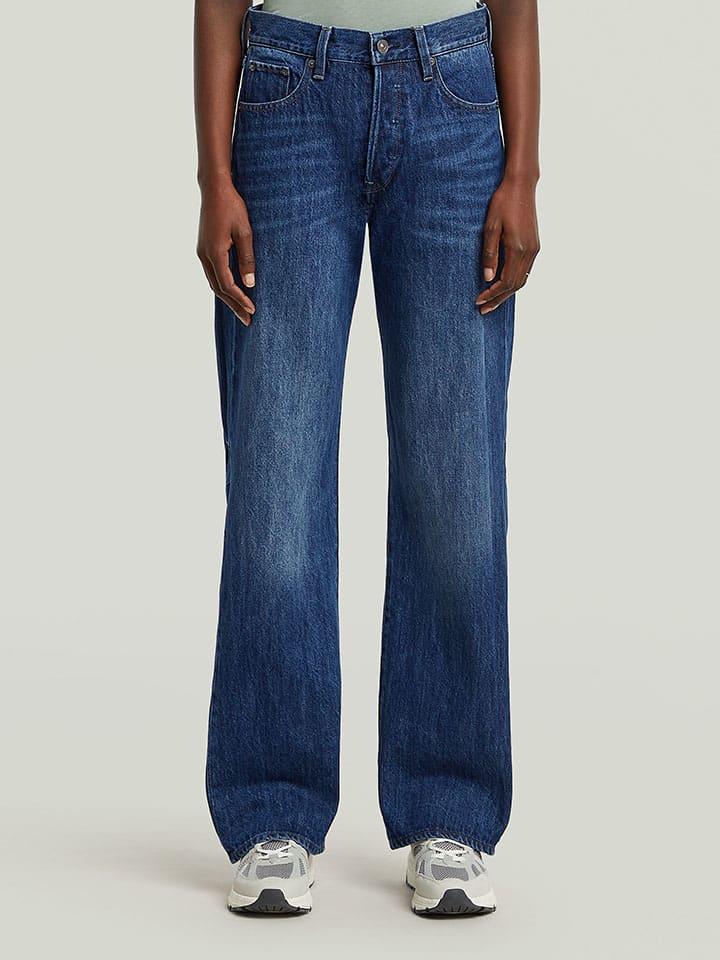 Spijkerbroek - boyfriend fit - donkerblauw