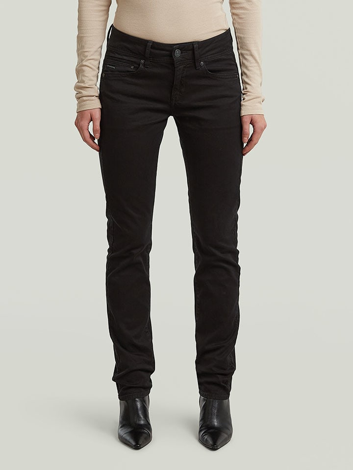 Spijkerbroek - regular fit - zwart