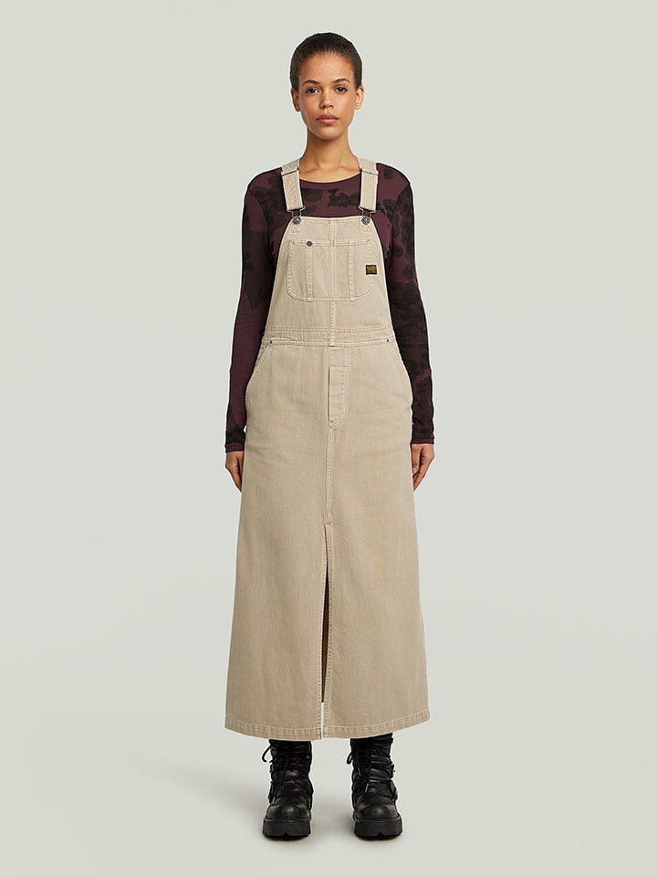 Jeanskleid in Beige