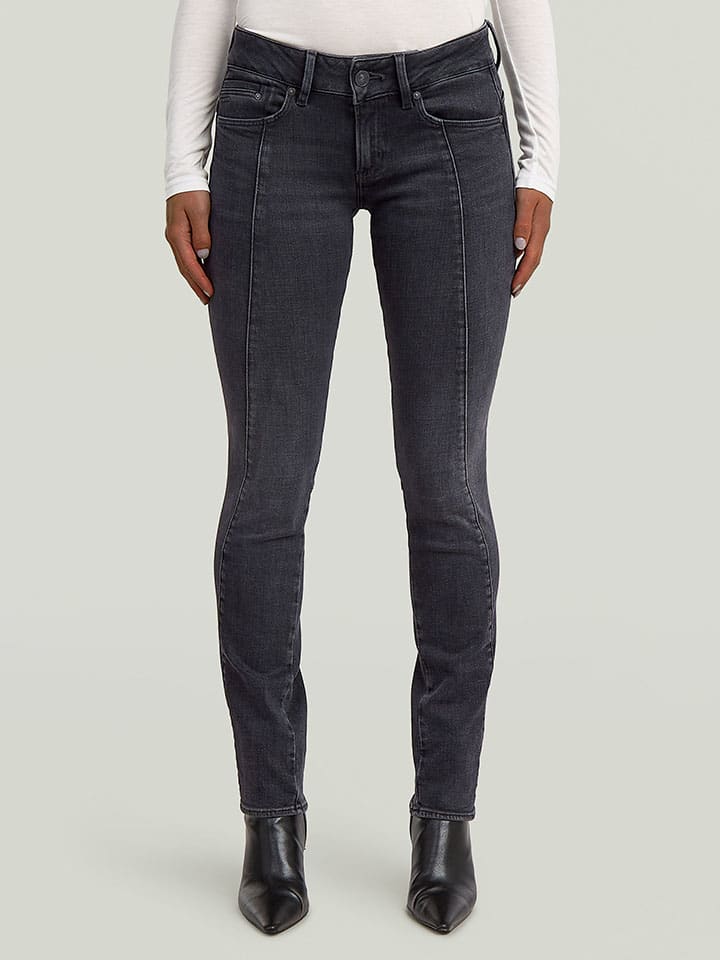 Dżinsy - Slim fit - w kolorze antracytowym