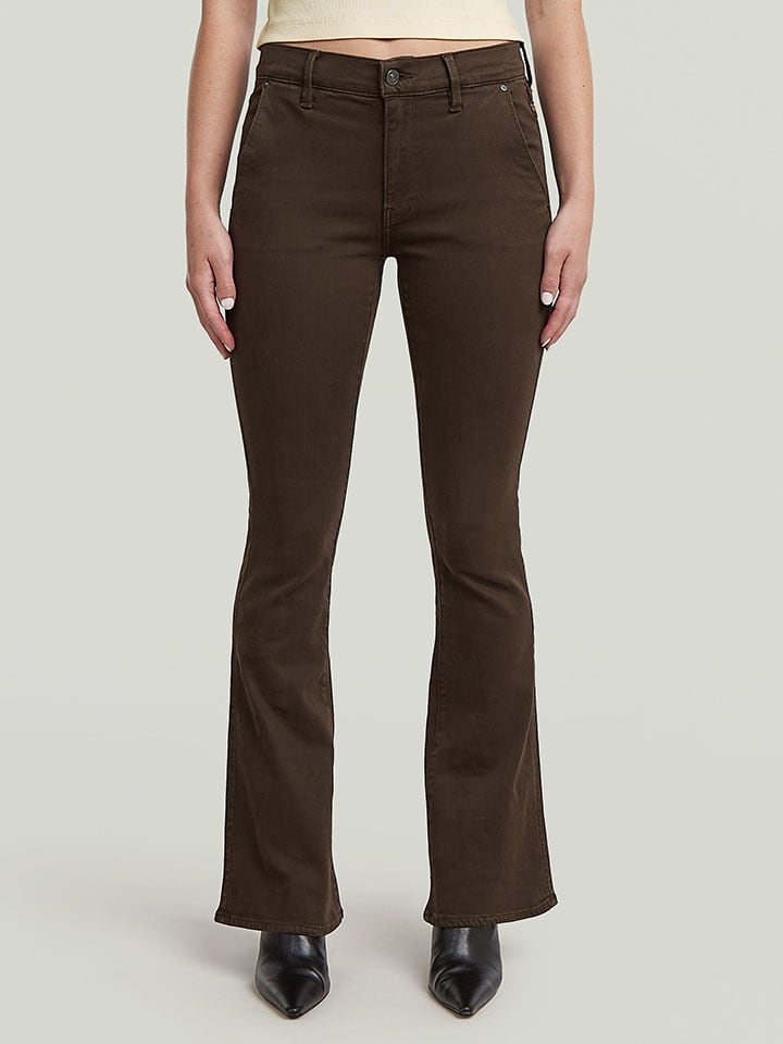 Dżinsy - Bootcut fit - w kolorze brązowym