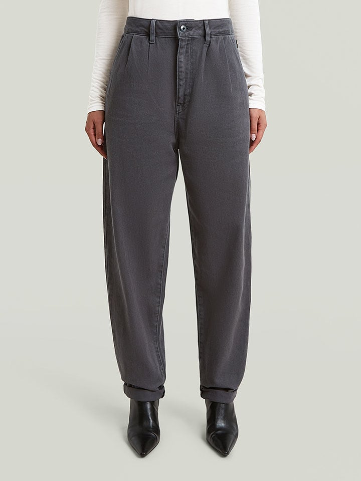 Dżinsy - Tapered fit - w kolorze antracytowym