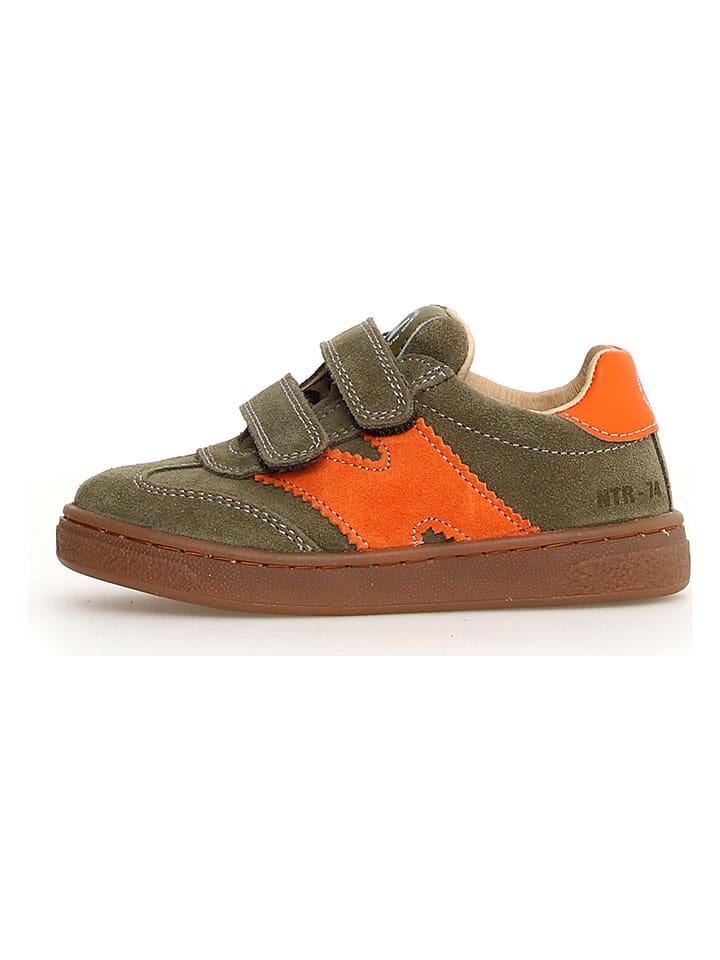 Leren sneakers "Jenix" kaki