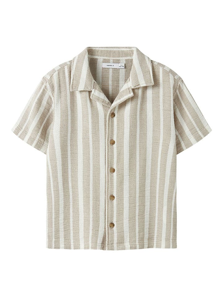 Hemd "Foko" in Beige