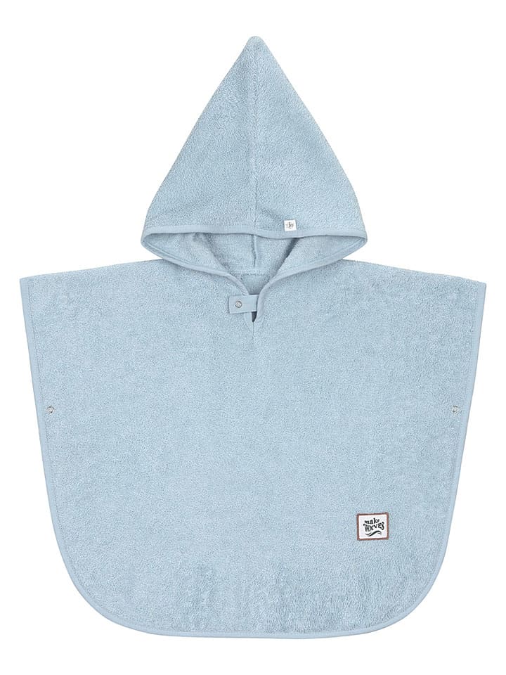 Strandponcho "Terry" lichtblauw - (L)60 x (B)50 cm
