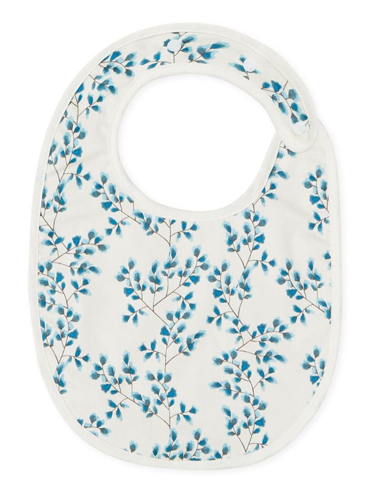 Lätzchen in Creme/ Blau