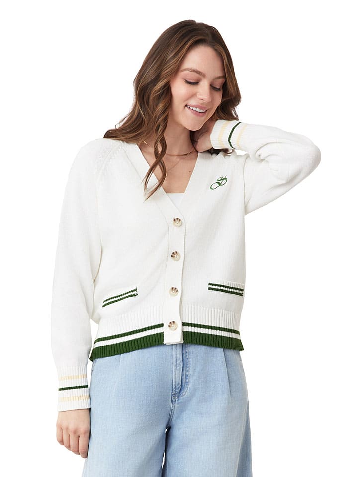 Vest wit/groen
