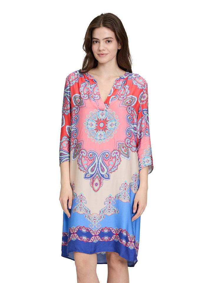 Kleid in Rosa/ Blau